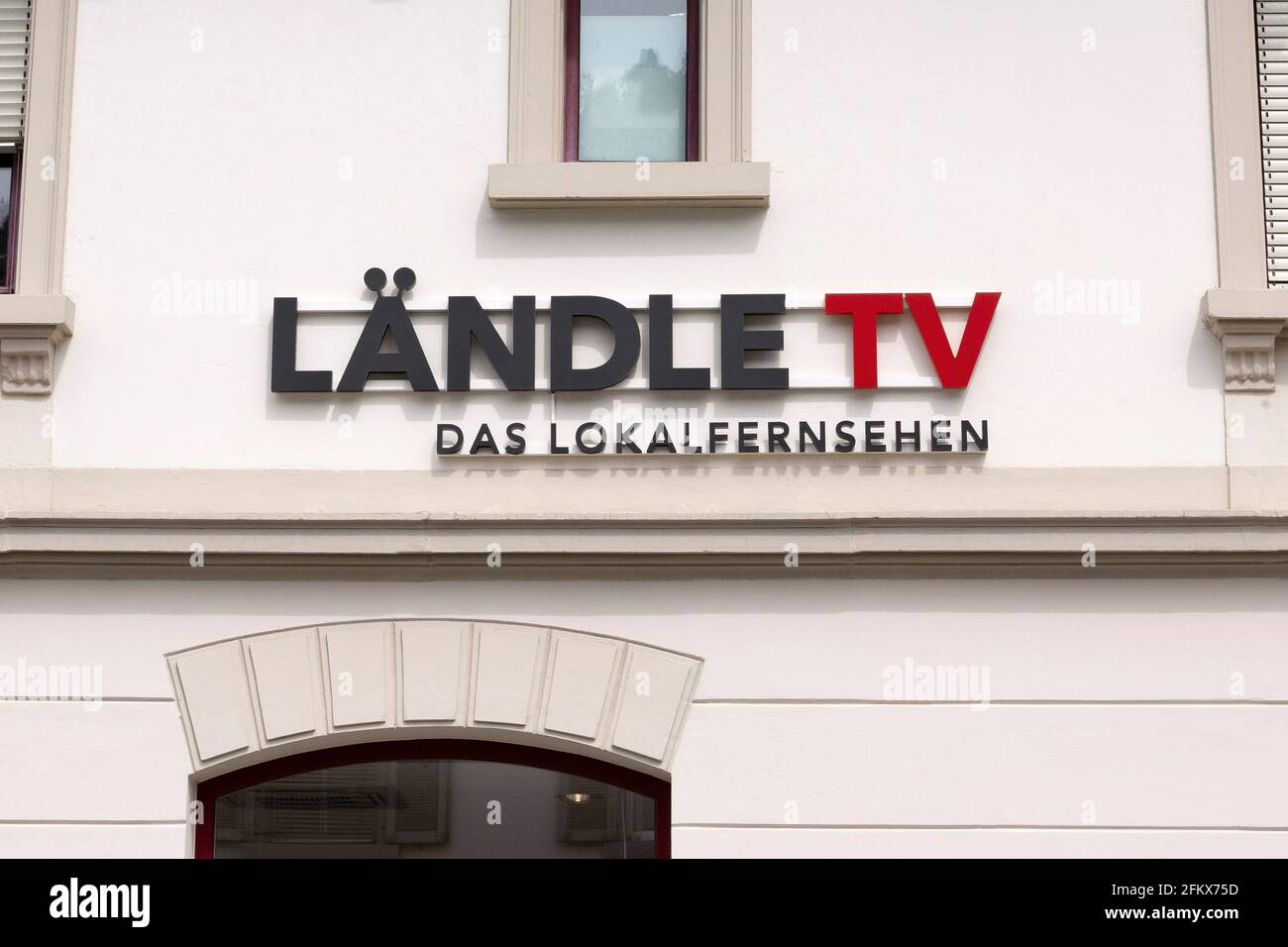 Ländle TV, Lokalfernsehen in Götzis, Vorarlberg, Österreich Stockfoto