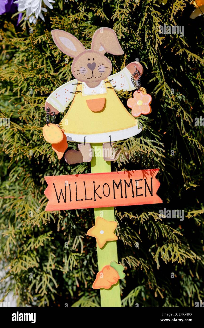 Ostern, Willkommen Stockfoto