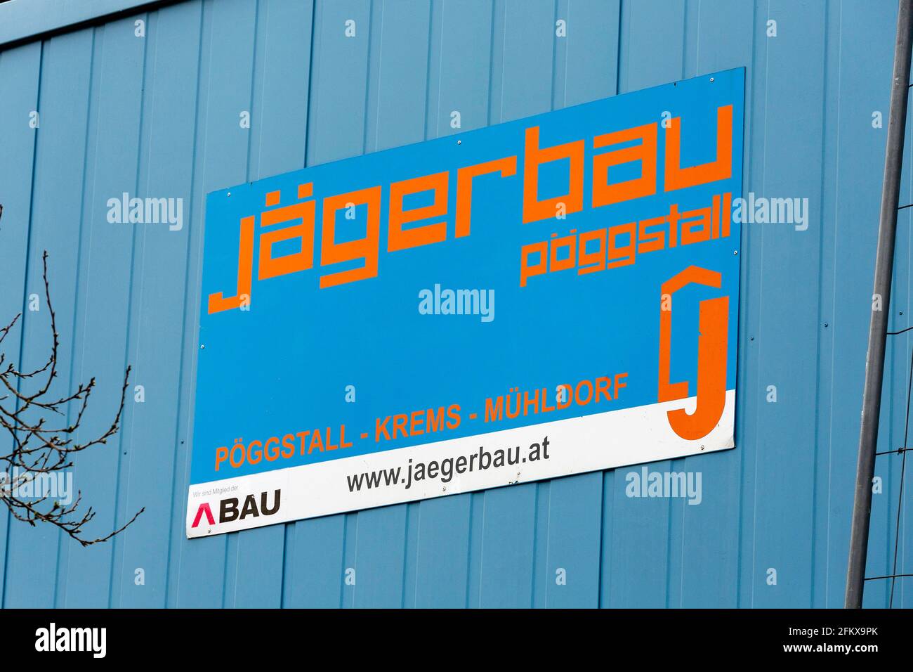 Jägerbau, Bauunternehmen In Pöggstall Niederösterreich, Österreich Stockfoto