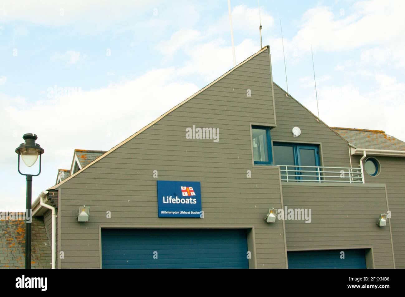 RNLI Rettungsboot Station Littlehampton Stockfoto