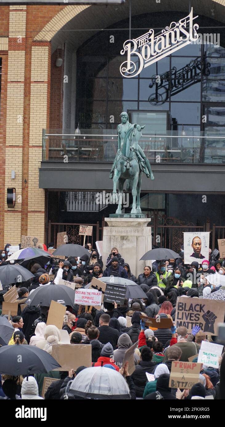 Black Lives Matter - BLM Protest in Coventry UK, 7. Juni 2020 Stockfoto