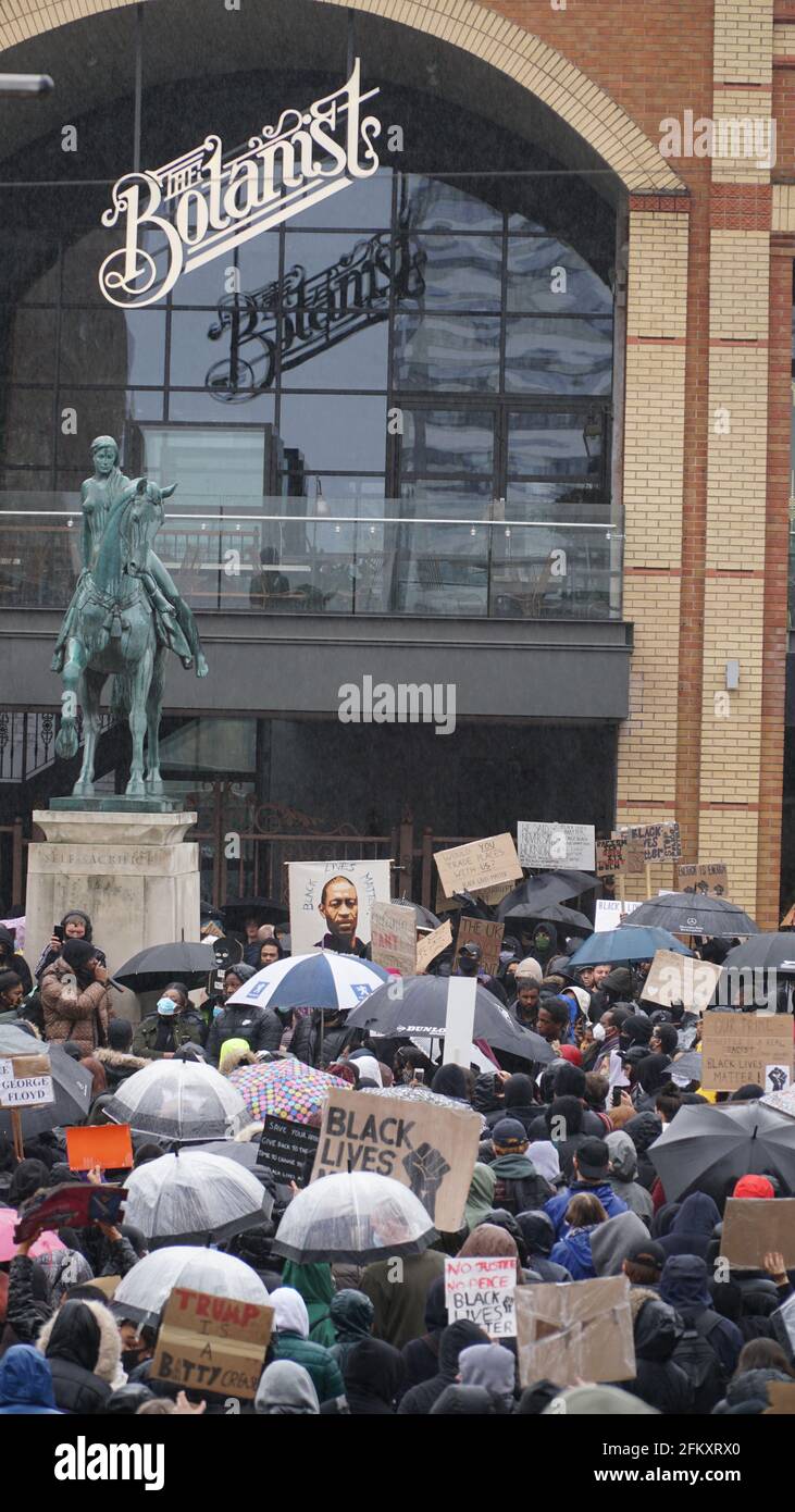 Black Lives Matter - BLM Protest in Coventry UK, 7. Juni 2020 Stockfoto