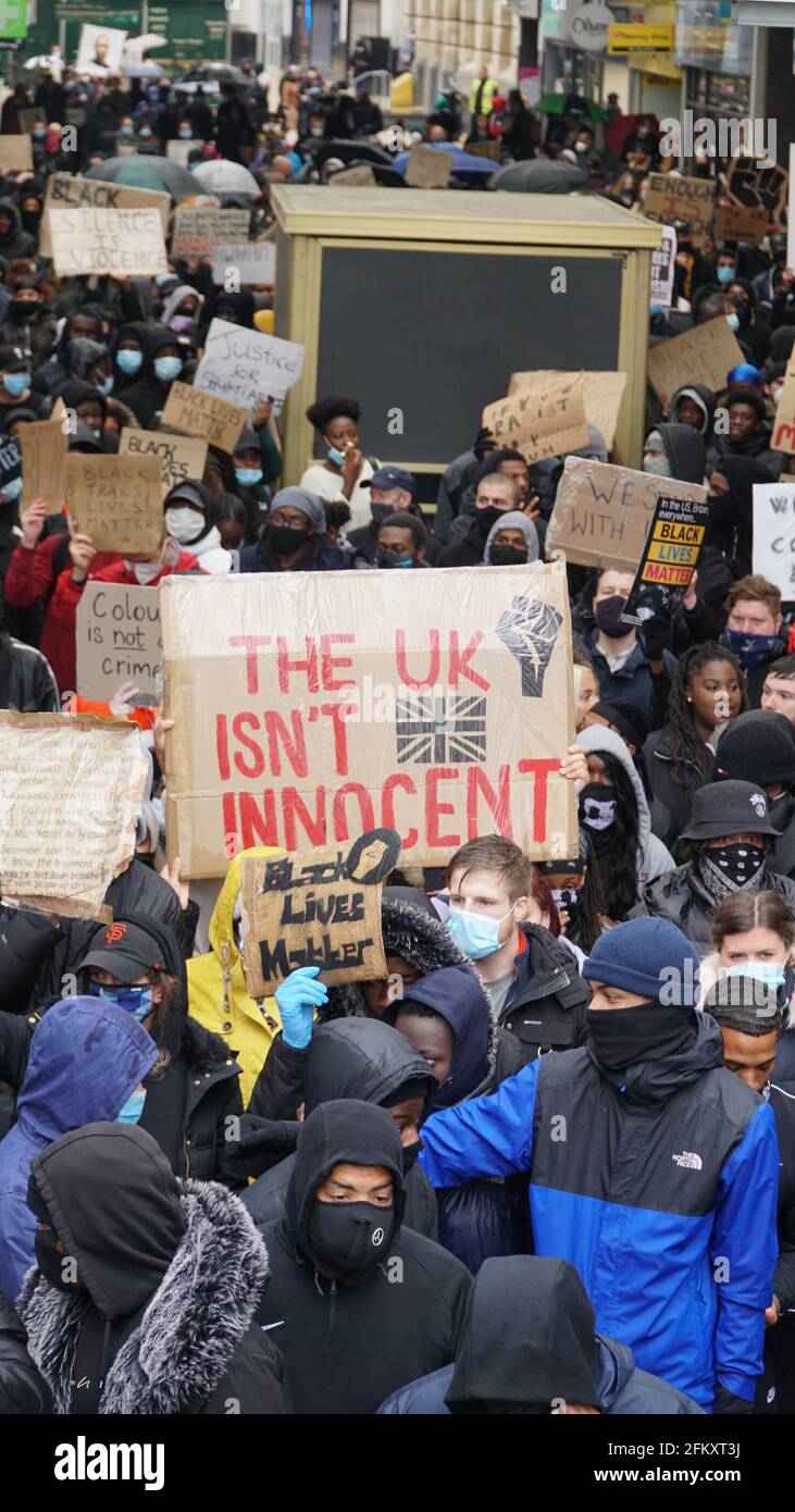 Black Lives Matter - BLM Protest in Coventry UK, 7. Juni 2020 Stockfoto