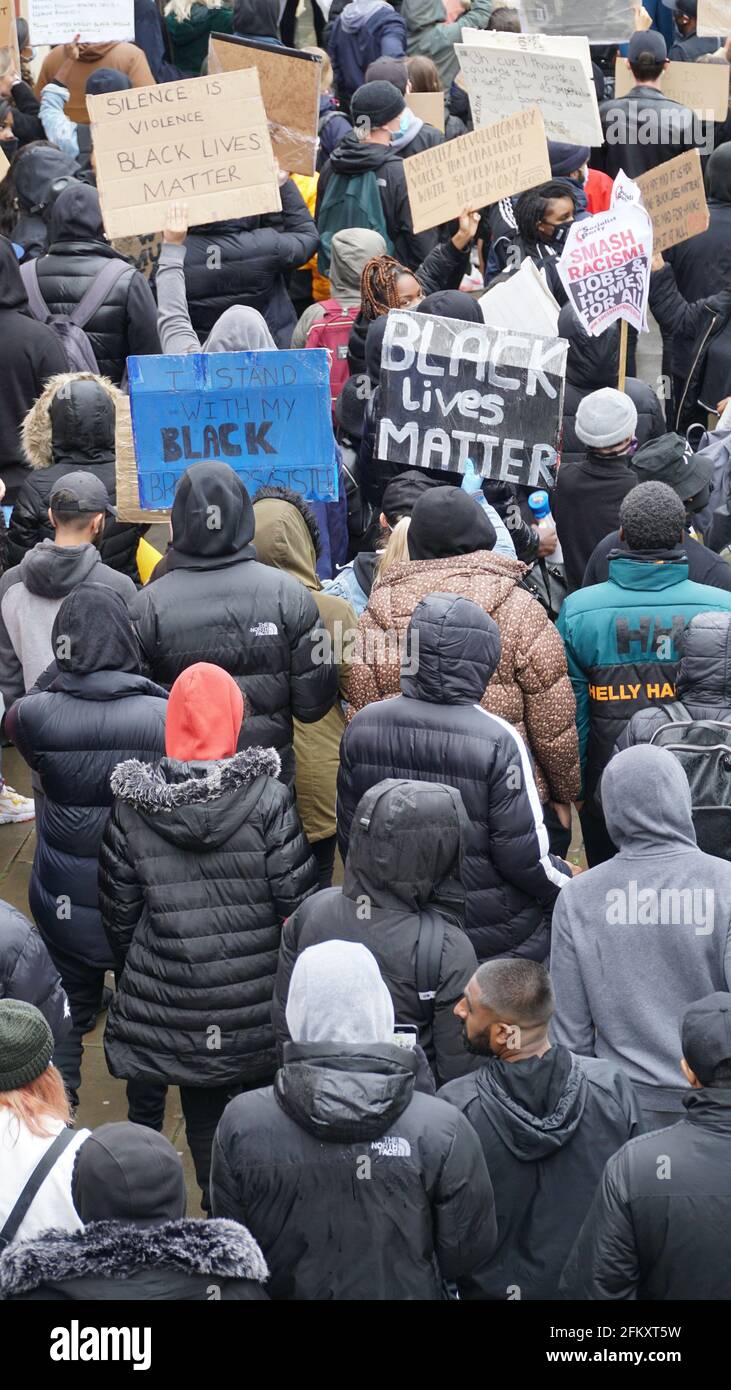 Black Lives Matter - BLM Protest in Coventry UK, 7. Juni 2020 Stockfoto