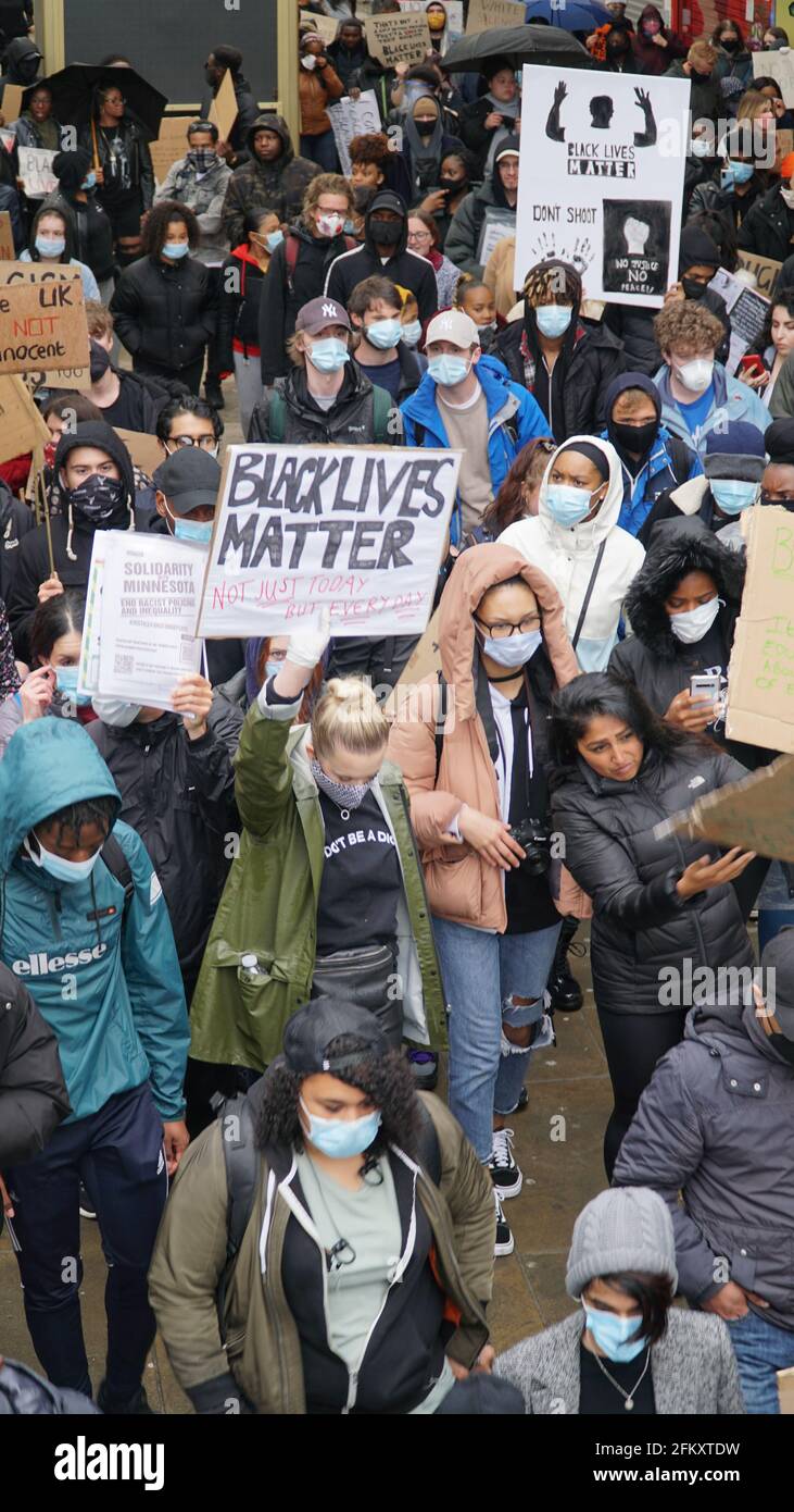 Black Lives Matter - BLM Protest in Coventry UK, 7. Juni 2020 Stockfoto