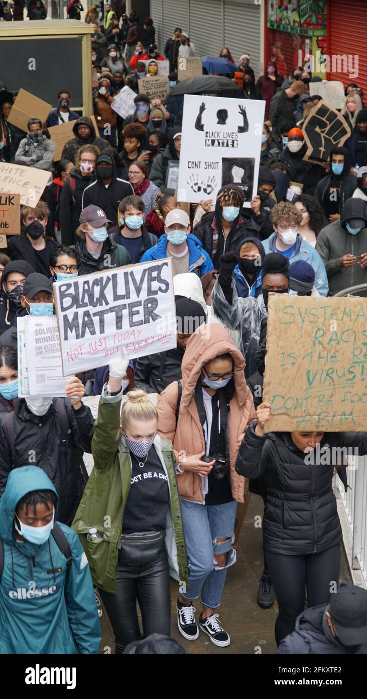 Black Lives Matter - BLM Protest in Coventry UK, 7. Juni 2020 Stockfoto