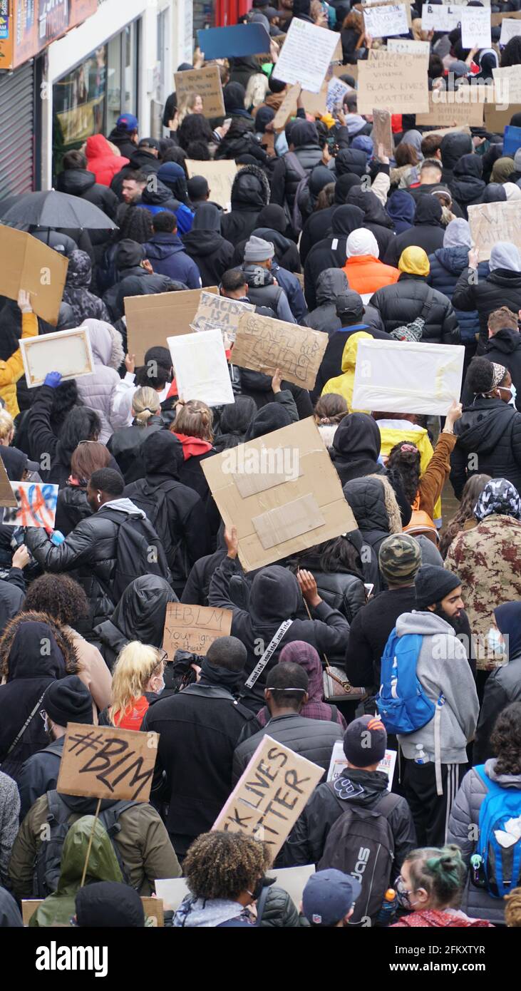 Black Lives Matter - BLM Protest in Coventry UK, 7. Juni 2020 Stockfoto