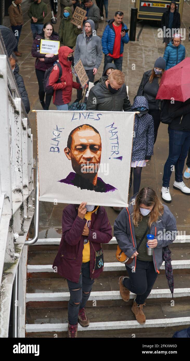 Black Lives Matter - BLM Protest in Coventry UK, 7. Juni 2020 Stockfoto