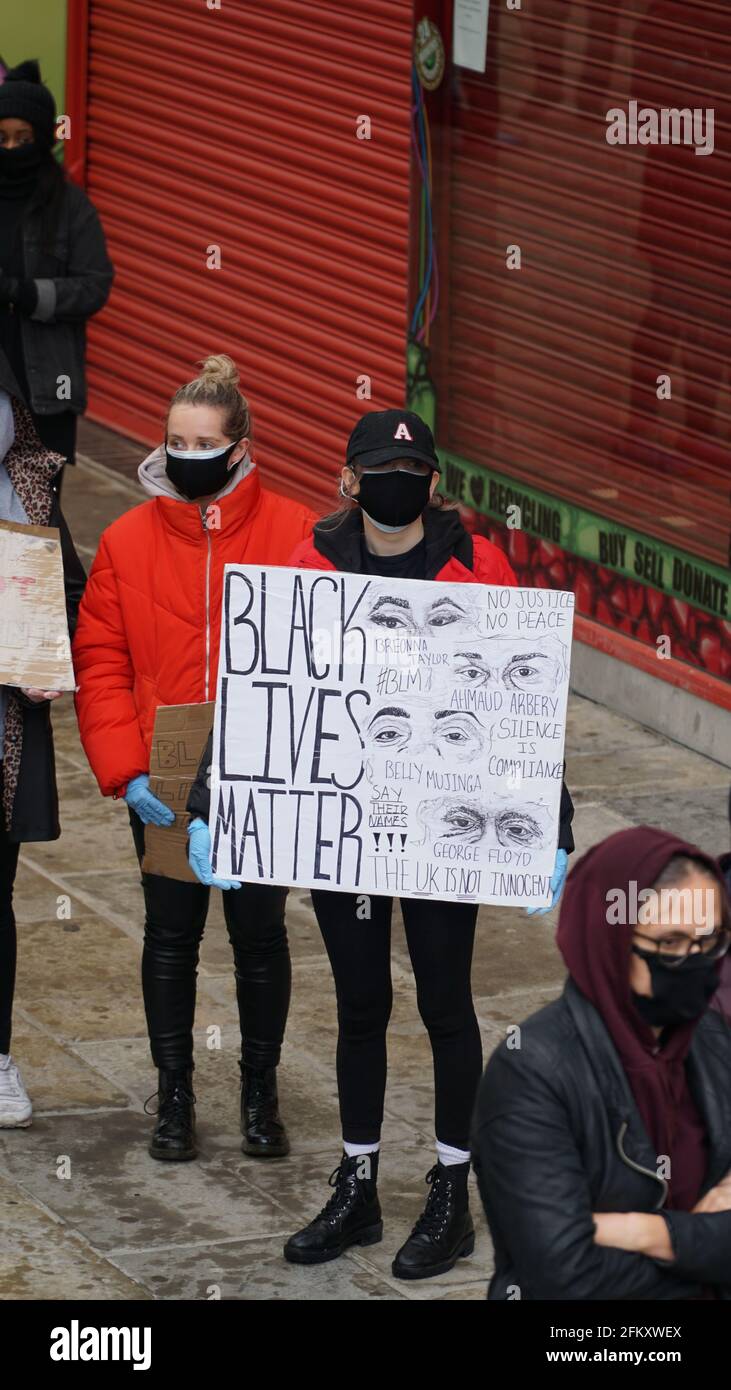 Black Lives Matter - BLM Protest in Coventry UK, 7. Juni 2020 Stockfoto