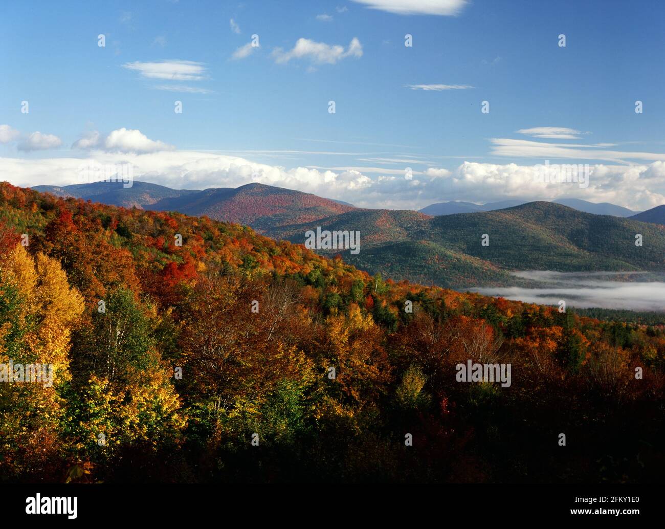 Herbst in den White Mountains von New Hampshire Stockfoto