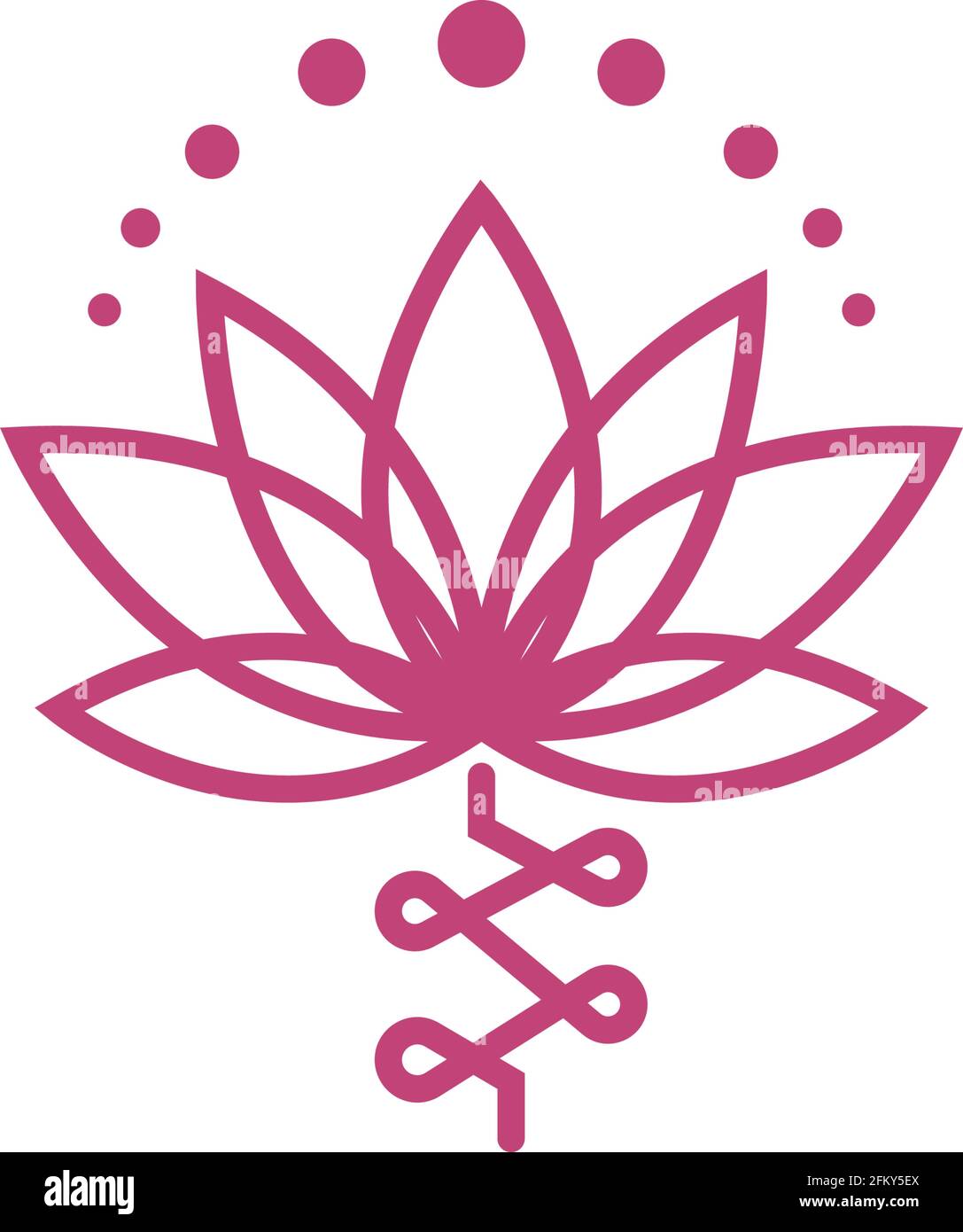 Schönheit Lotus Blumen Logo Symbol Design Vorlage Vektor Stock Vektor