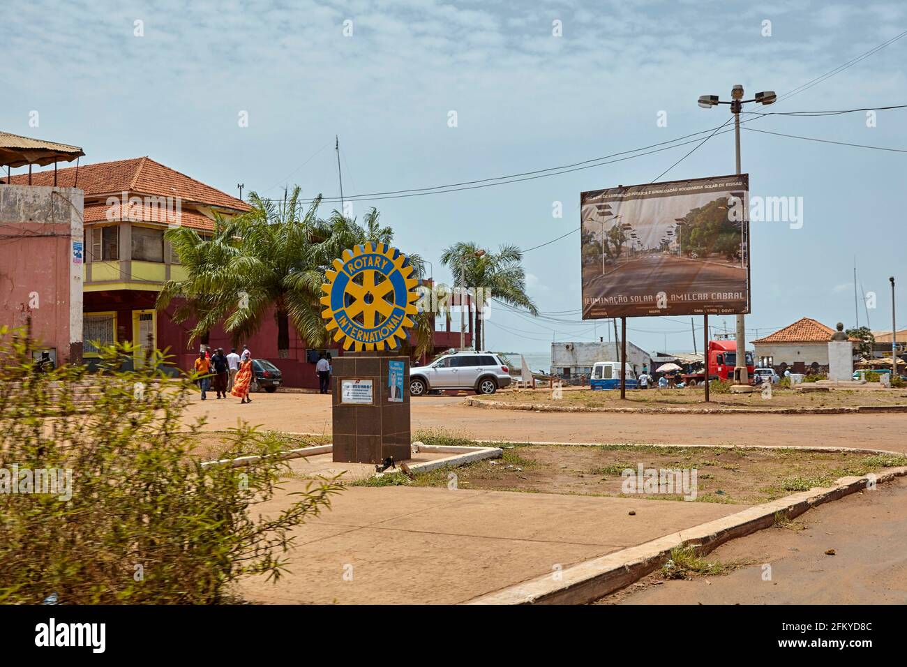 Rotary International in Bissau Guinea-Bissau Afrika Stockfoto