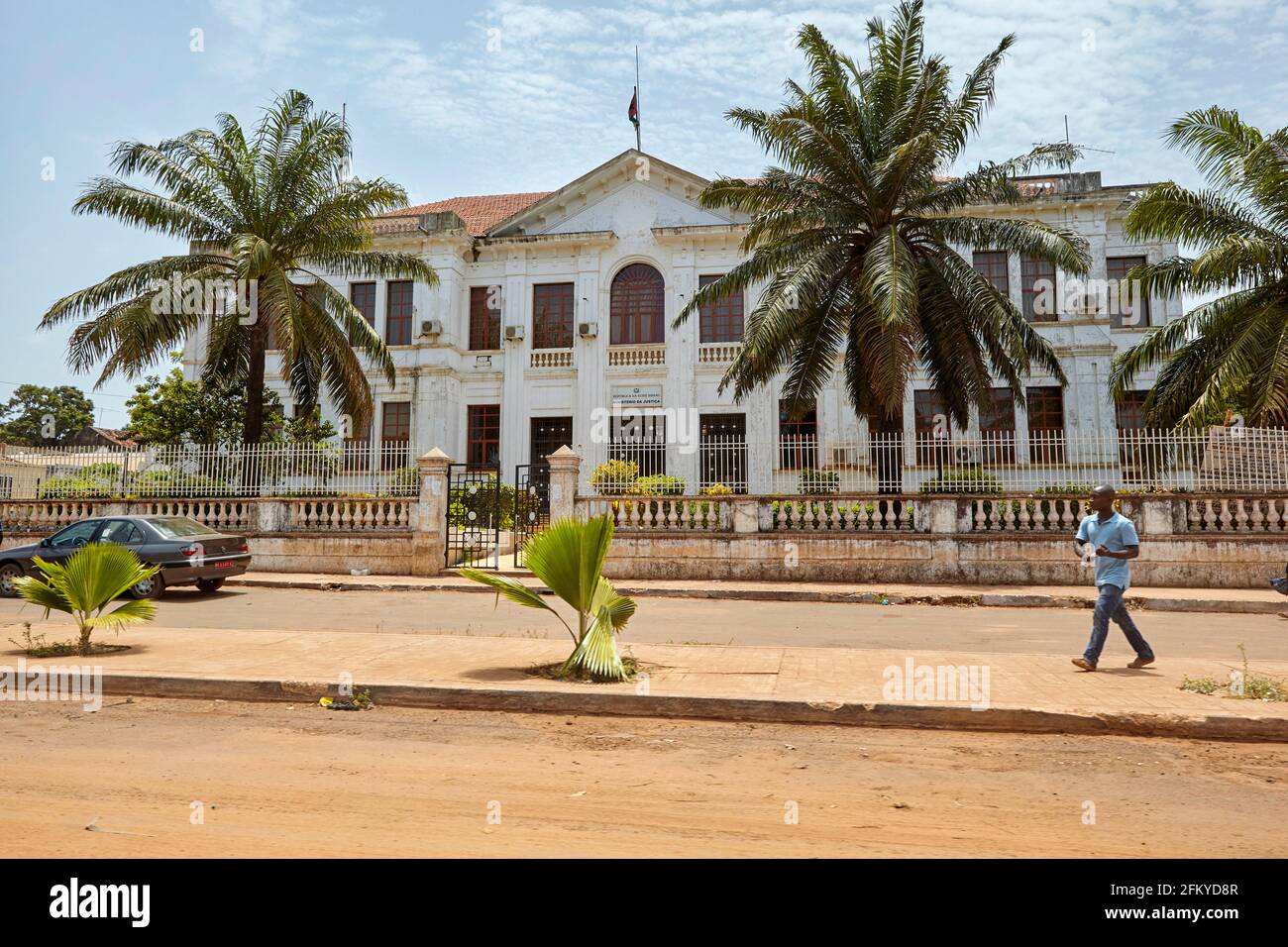 Justizministerium Ministerio da Justica in Bissau Guinea-Bissau Afrika Stockfoto