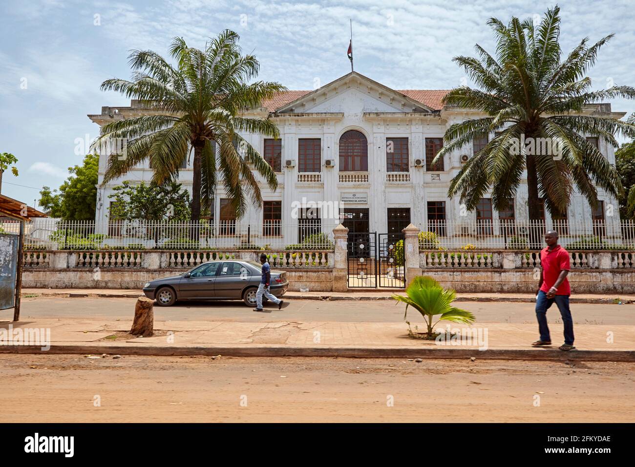Justizministerium Ministerio da Justica in Bissau Guinea-Bissau Afrika Stockfoto