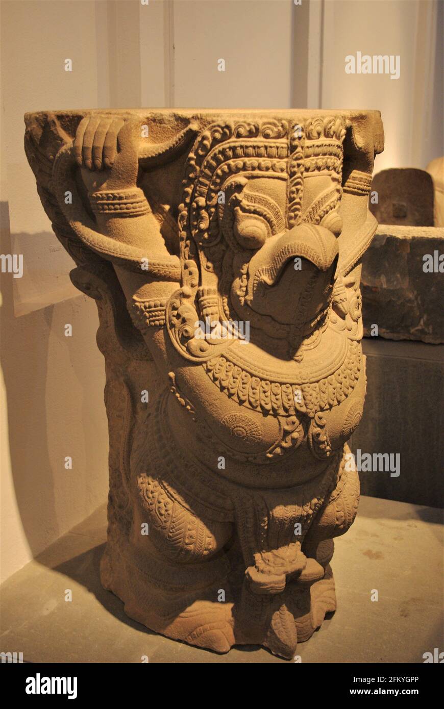 Skulptur von Garuda im Cham Museum, Da Nang, Vietnam, Asien Stockfoto