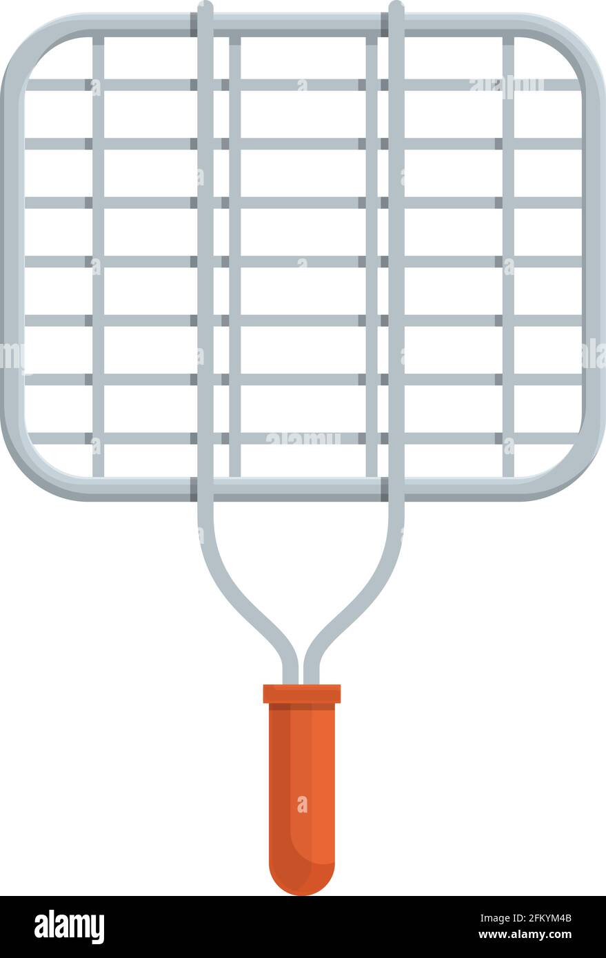 Symbol für das Grillnetz. Cartoon und flach Grill Netz Vektor-Symbol für Web-Design isoliert auf weißem Hintergrund Stock Vektor