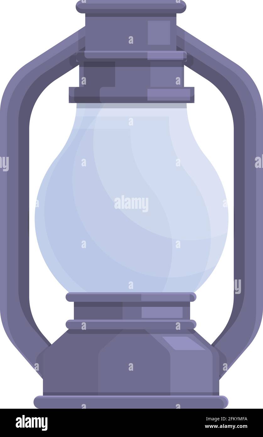 Symbol für Kerosin-Öllampe. Cartoon und flach von Kerosin Öllampe Vektor-Symbol für Web-Design isoliert auf weißem Hintergrund Stock Vektor