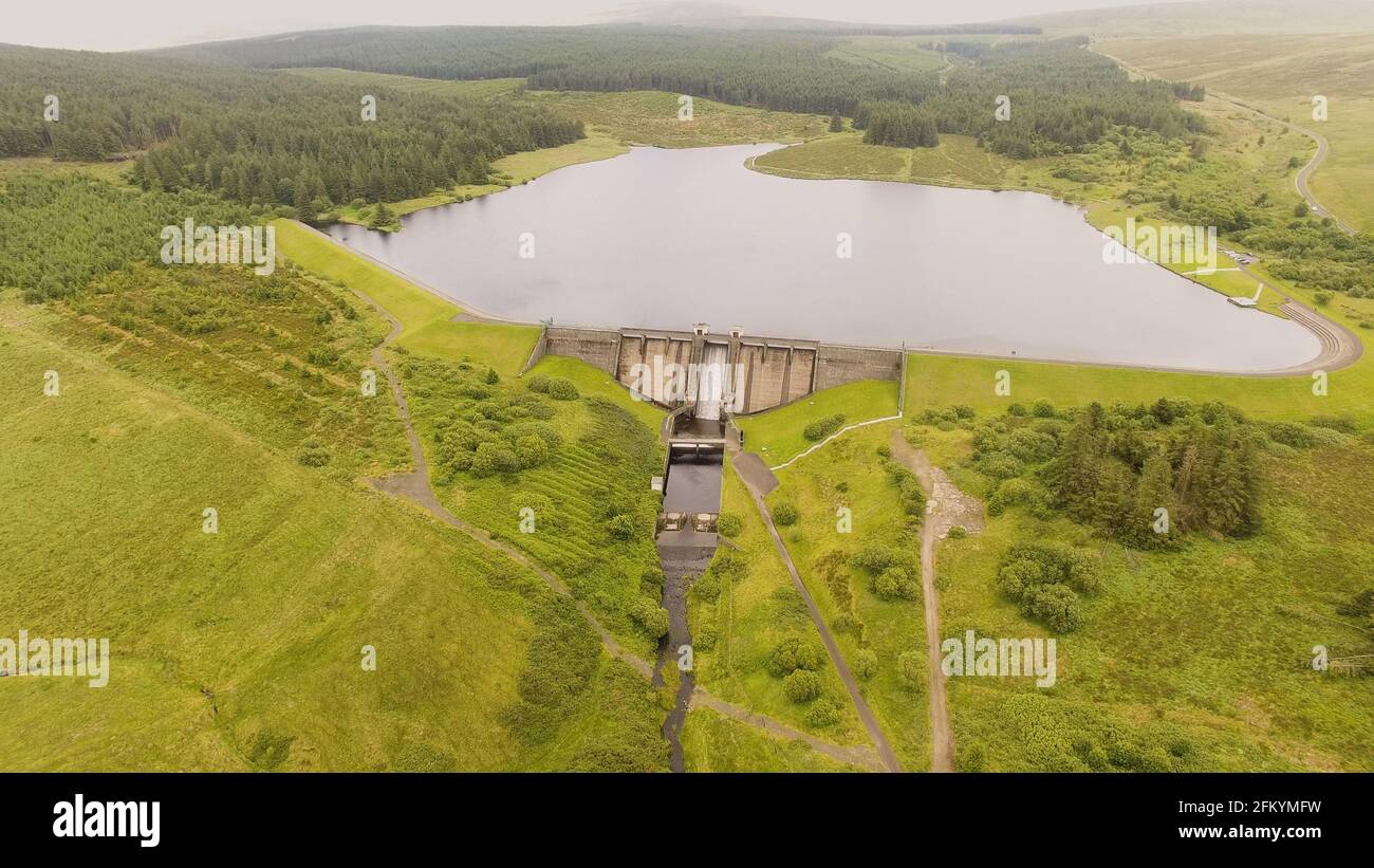 Altnahinch Reservoir Dam Co Antrim N Ireland Stockfoto