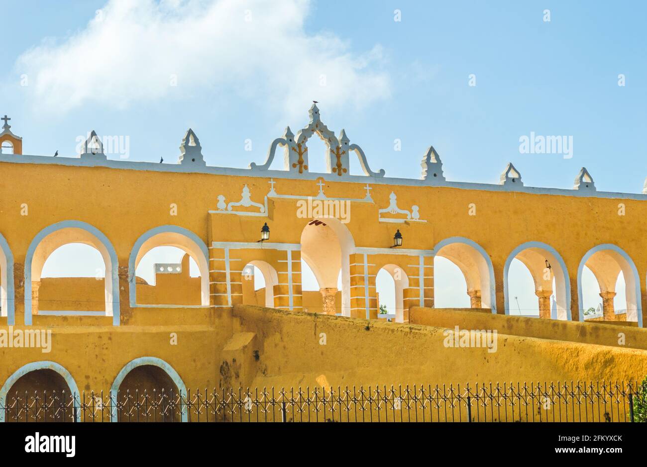 Kloster San Antonio de Padua, Izamal, Yucatan, Mexiko. Stockfoto