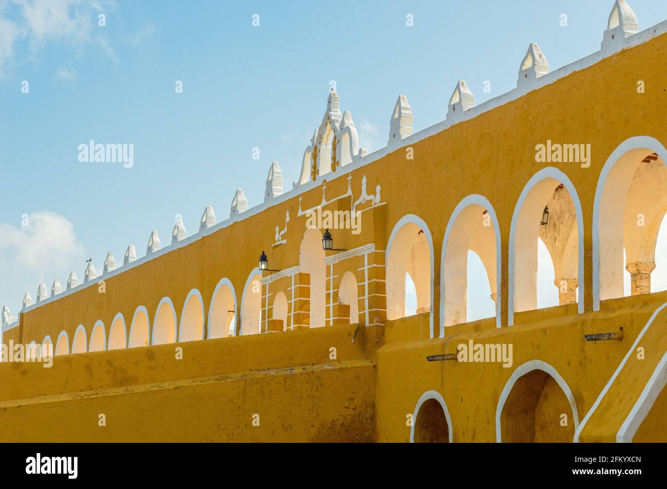 Kloster San Antonio de Padua in Izamal, Yucatan, Mexiko. Stockfoto