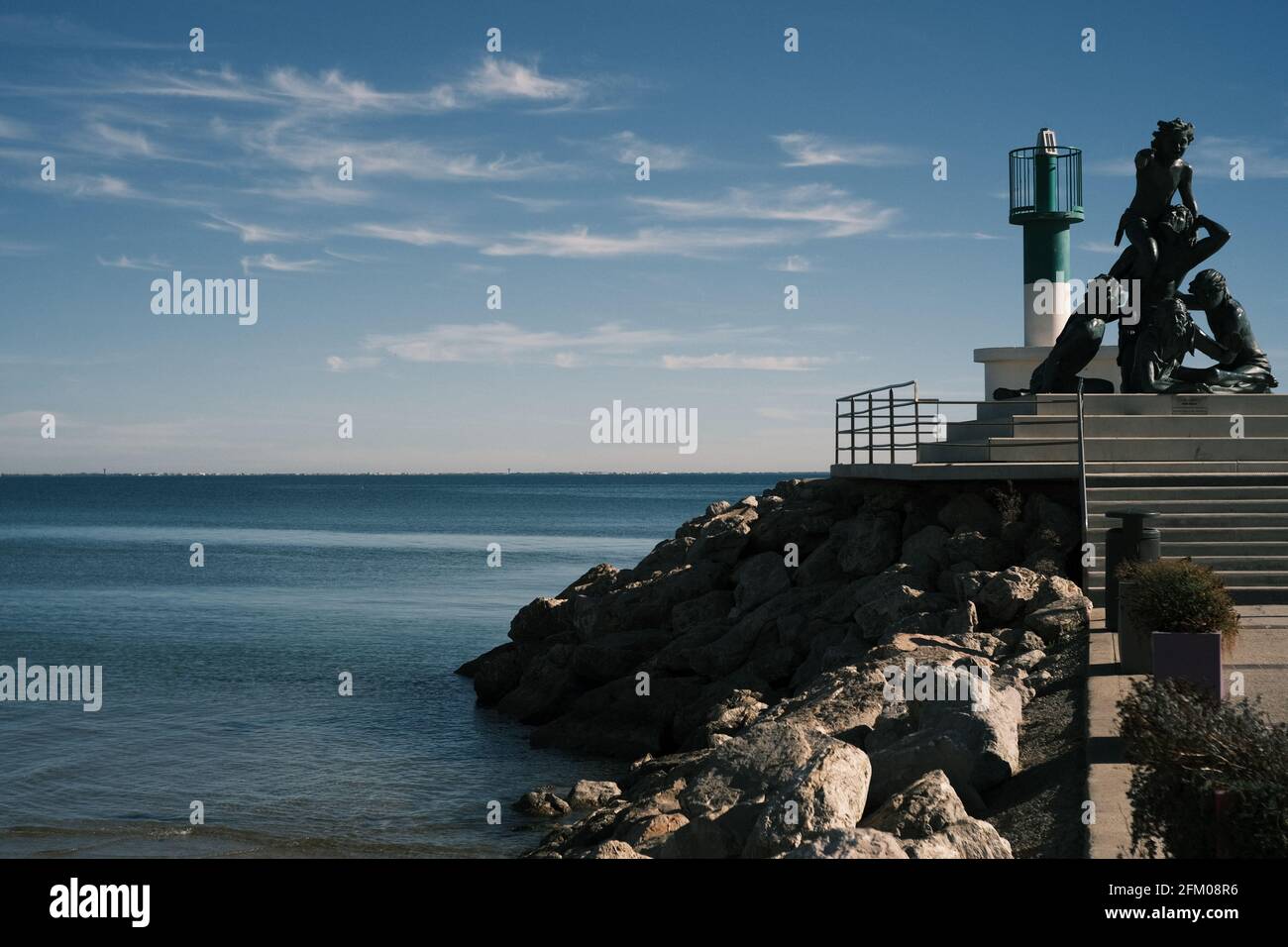 Mittelmeer, Palavas les Flots, Montpellier, Österreich, Südfrankreich Stockfoto
