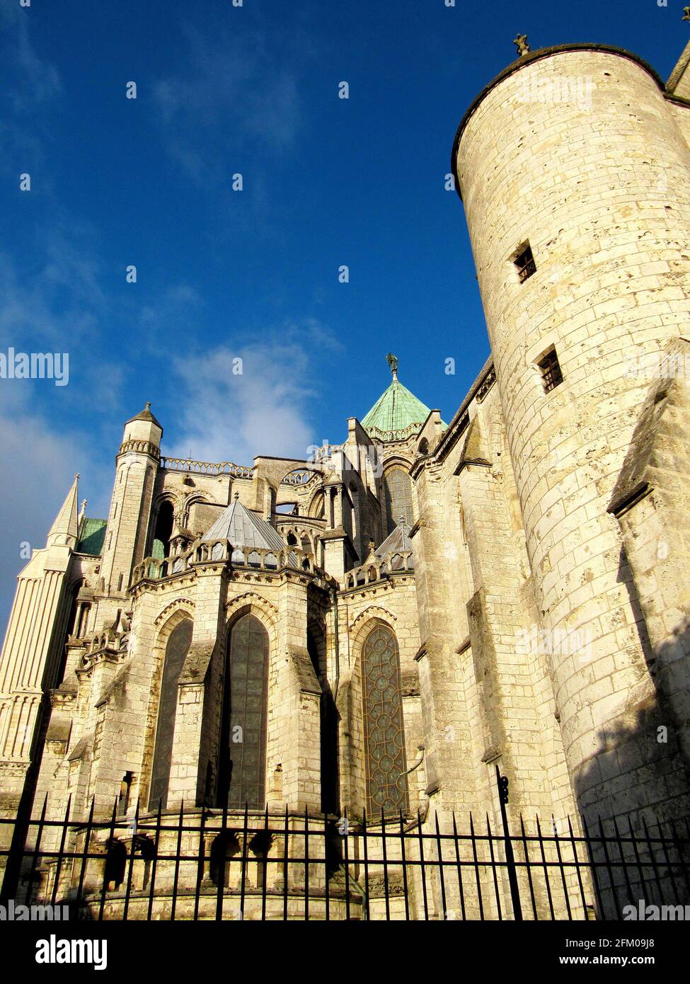 Kathedrale unserer Lieben Frau von Chartres, Departement Eure et Loir, Region Zentrum, Frankreich, Europa Stockfoto