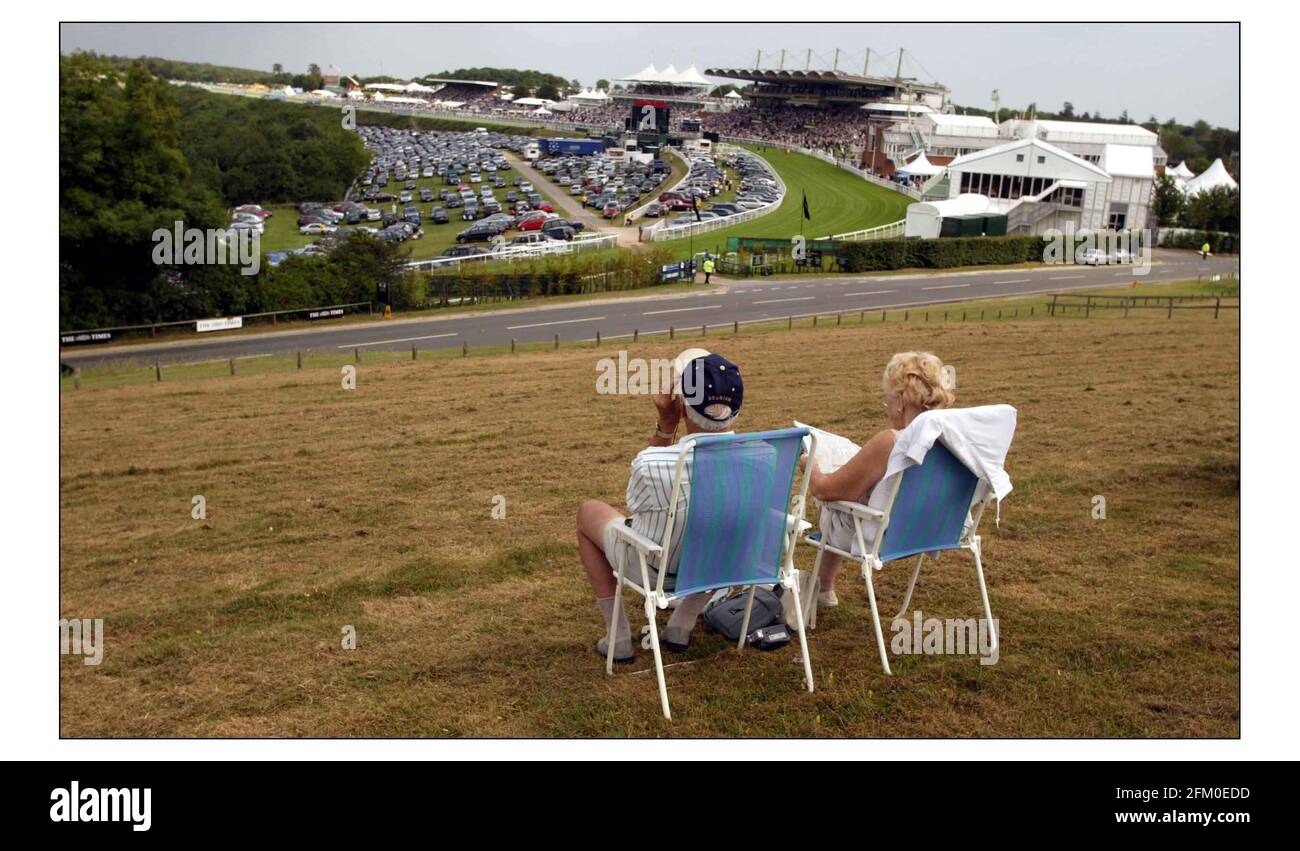 Der erste Tag des glorreichen Goodwood 2004...... PIC David Sandison 27/7/2004 Stockfoto