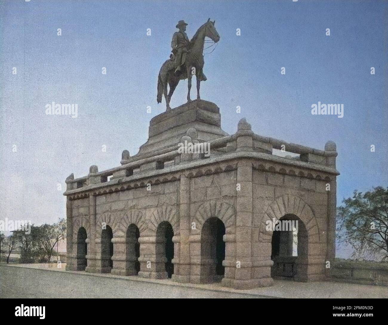 Vereinigte Staaten von Amerika, City of Chicago, Reiterstandbild aus Bronze, das Denkmal von Präsident Ulysses S. Grant im Lincoln Park, Illinois State / Vereinigte Staaten von Amerika, Stadt Chicago, Reiterstandbild aus Bronze, das Denkmal von Präsident Ulysses S. Grant im Lincoln Park, Bundesstaat Illinois, ca 1880, historisch, Digitale verbesserte Reproduktion eines Originals aus dem 19. Jahrhundert / digitale Reproduktion einer Originalvorlage aus dem 19. Jahrhundert, Originaldatum nicht bekannt Stockfoto