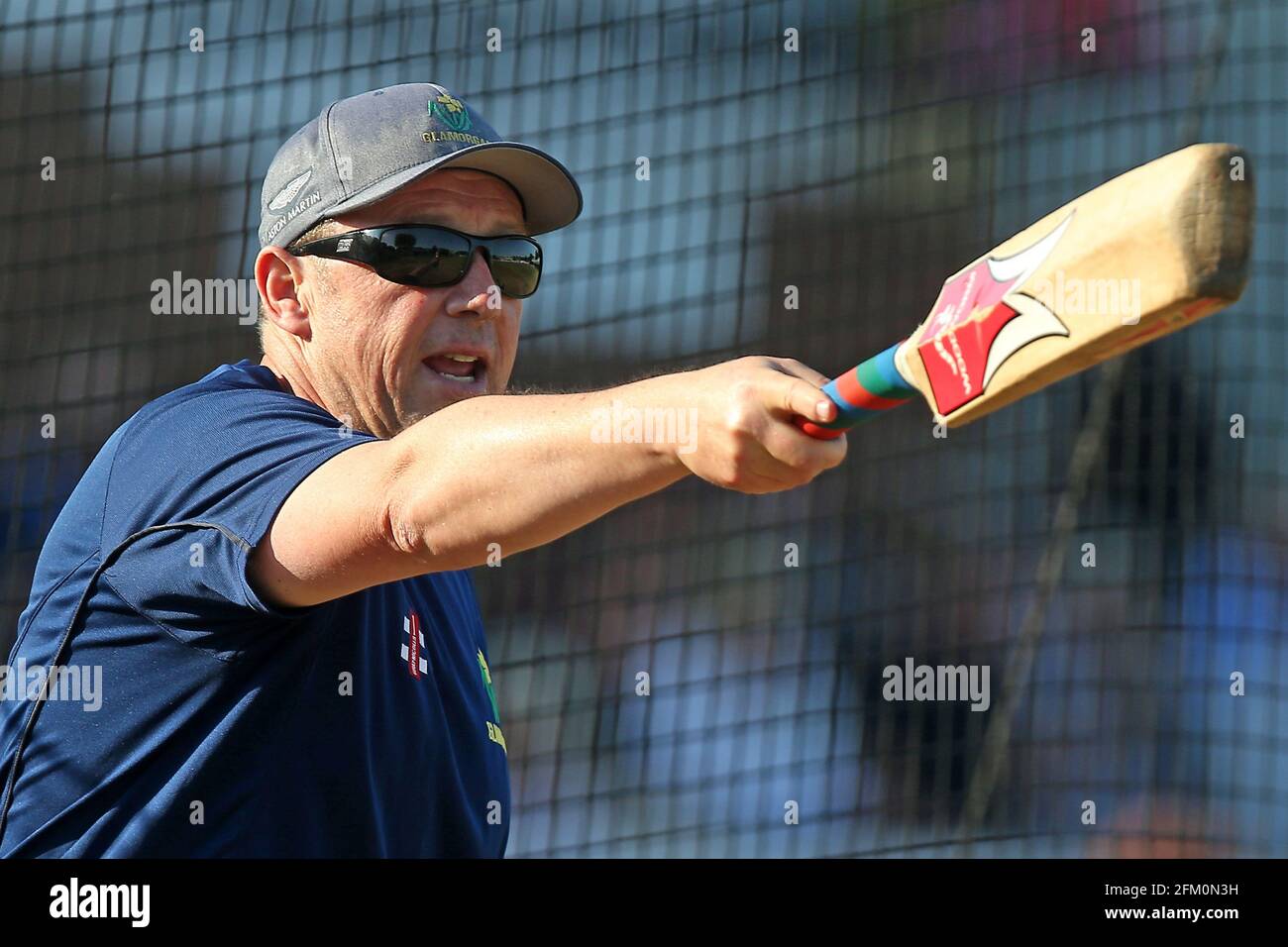 Glamorgan-Cheftrainer Robert Croft während Essex Eagles vs Glamorgan, Vitality Blast T20 Cricket auf dem Cloudfm County Ground am 13. Juli 2018 Stockfoto