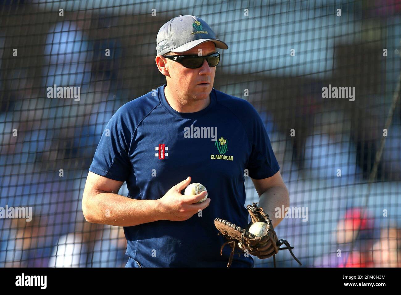 Glamorgan-Cheftrainer Robert Croft während Essex Eagles vs Glamorgan, Vitality Blast T20 Cricket auf dem Cloudfm County Ground am 13. Juli 2018 Stockfoto