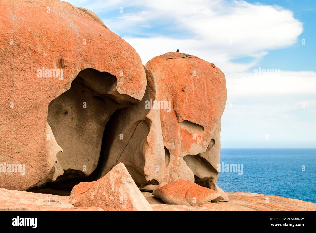 Remarkable Rocks Viewed Towads the Ocean, Kangaroo Island, South Australia Stockfoto