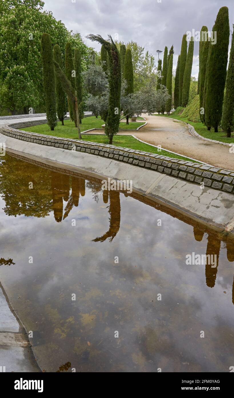 El Parque del Retiro, Madrid, Spanien Stockfoto