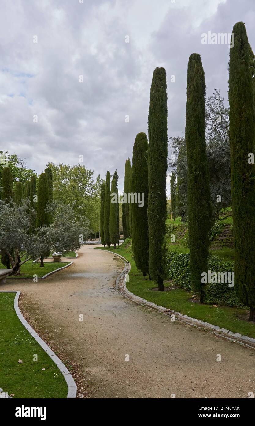 El Parque del Retiro, Madrid, Spanien Stockfoto