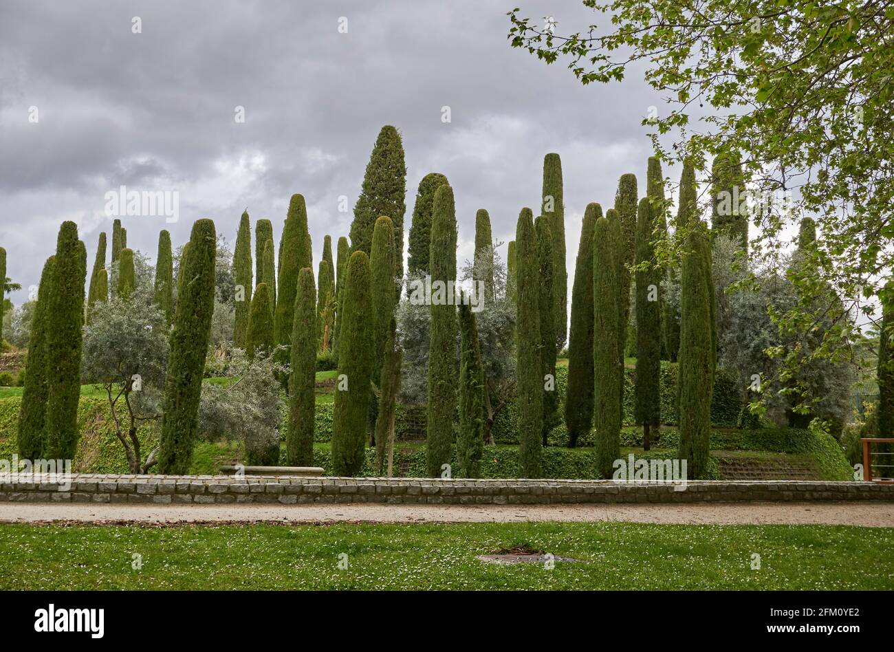 El Parque del Retiro, Madrid, Spanien Stockfoto