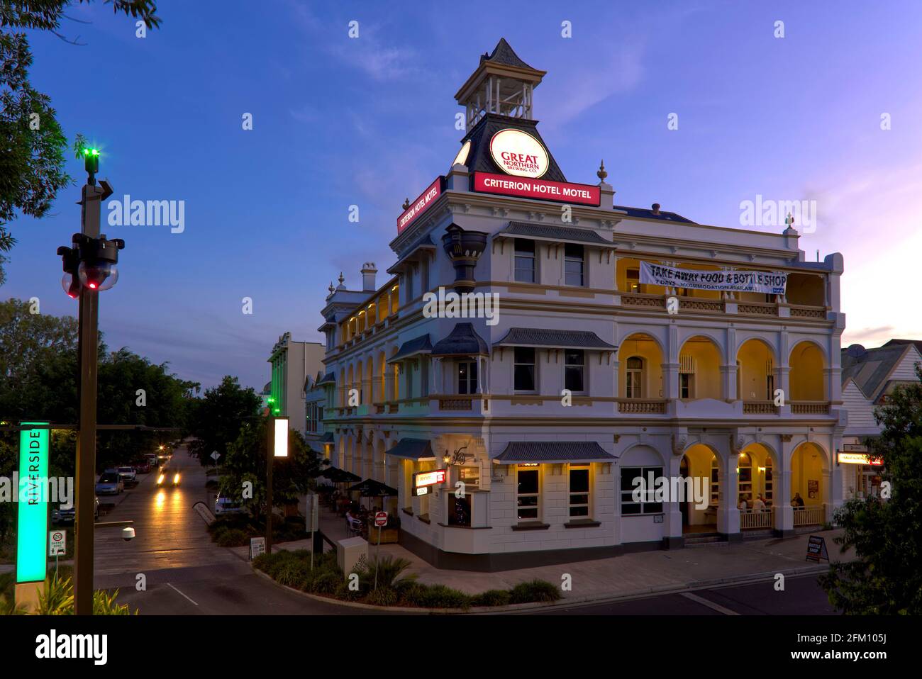 The Criterion Hotel (1889) Rockhampton Queensland Australien Stockfoto