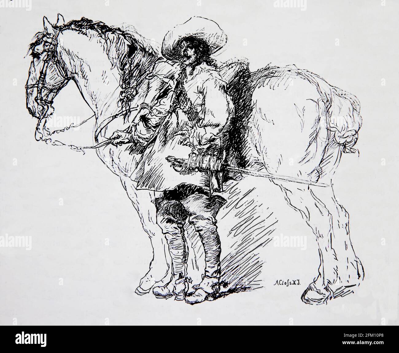 Dragoon. Zweitausend Jahre Geschichte Deutschlands, 1882 Stockfoto