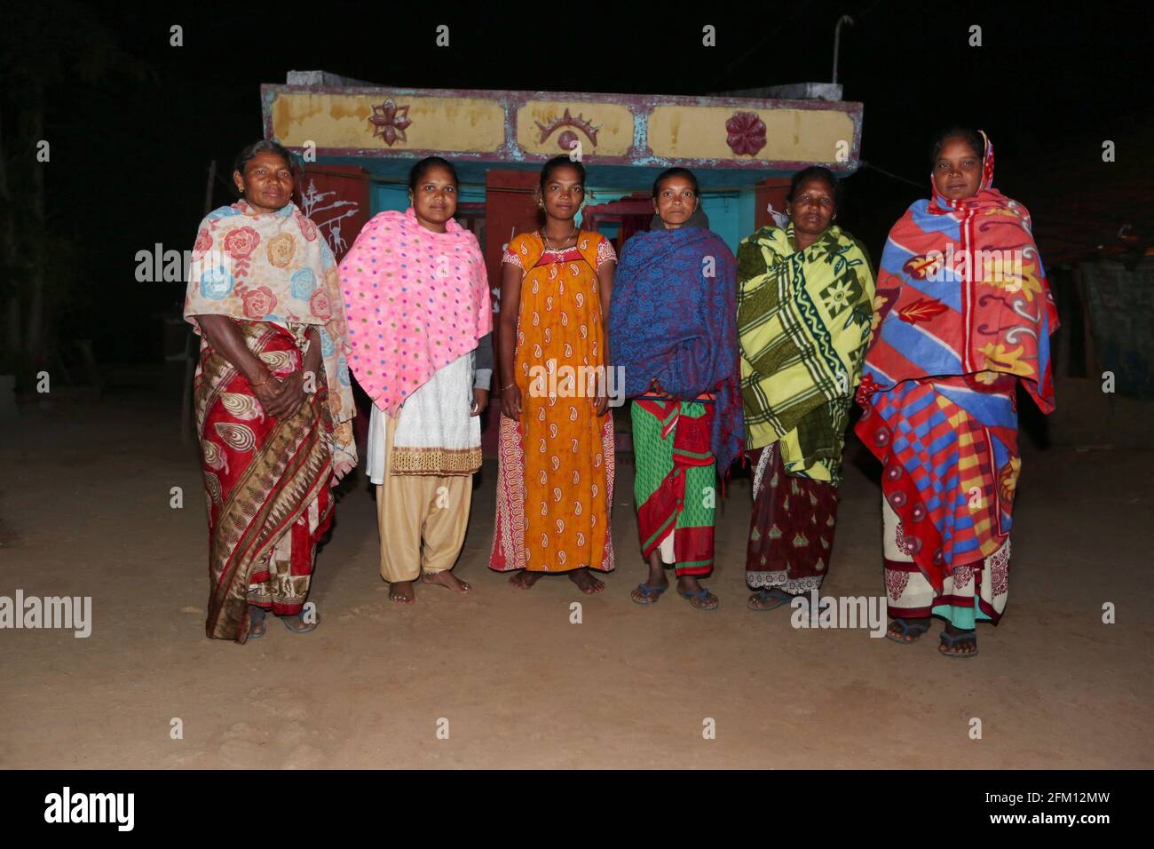 NOOKA DHORA TRIBE - Women Group - Kollaputtu Village, Araku, Andhra Pradesh, Indien Stockfoto