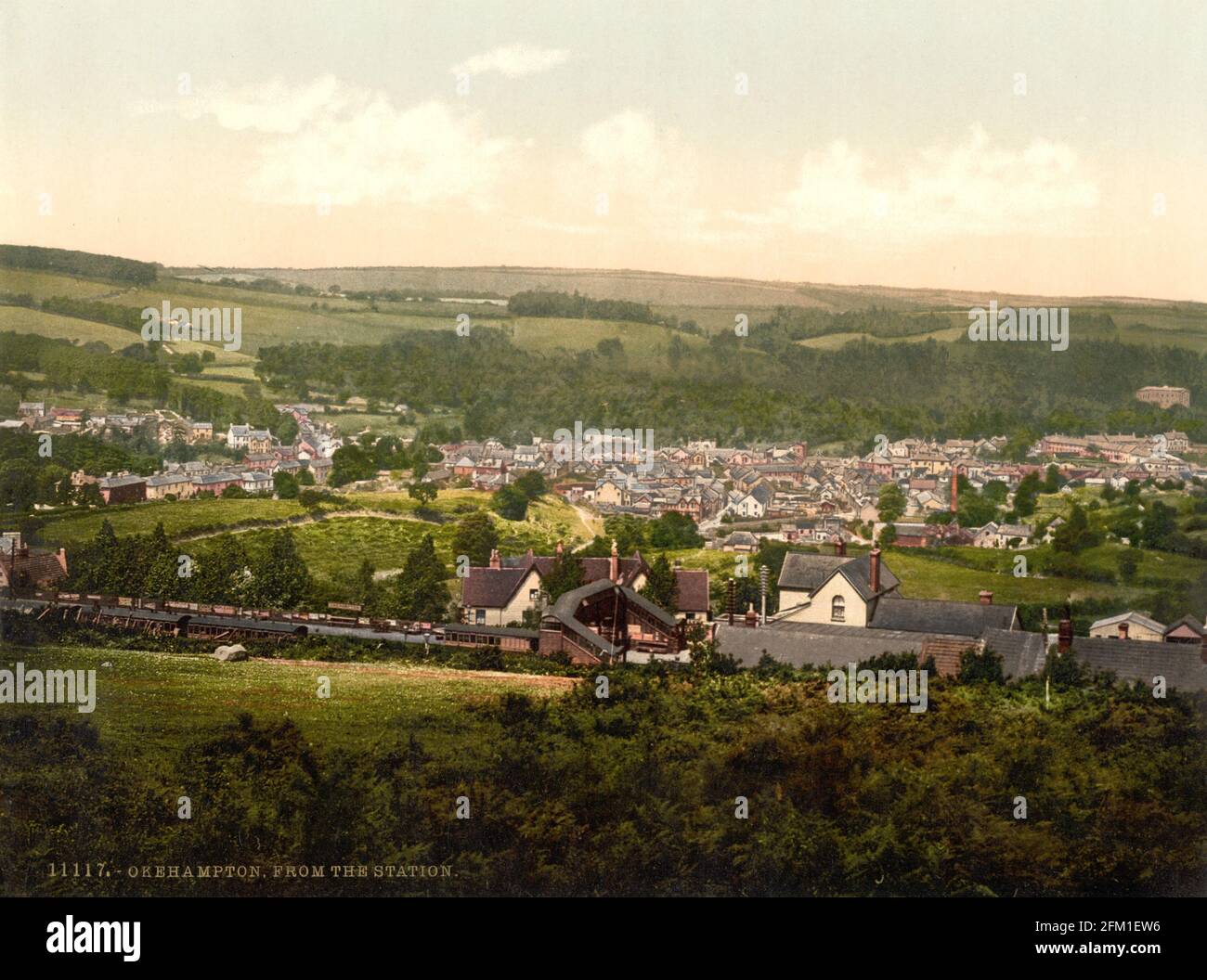 Okehampton, Devon um 1890-1900 Stockfoto