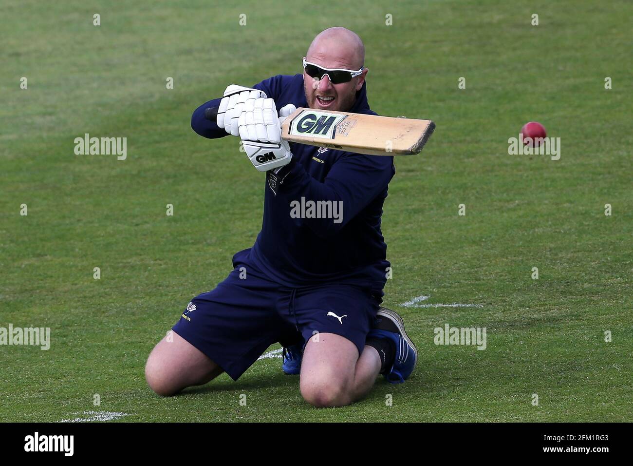 Yorkshire-Cheftrainer Andrew Gale vor Yorkshire CCC gegen Essex CCC, Specsavers County Championship Division 1 Cricket im Emerald Headingley Cricket Stockfoto