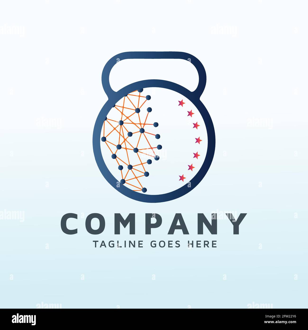 Menschen Maschinen Fitness Logo Vektor Design Vorlage Stock Vektor