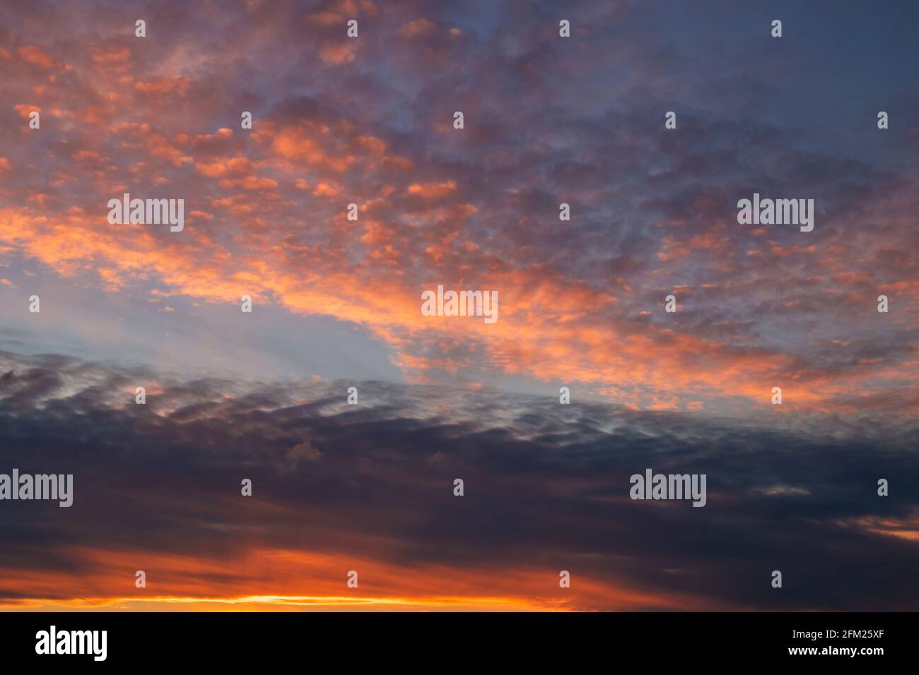 Sonnenuntergang Himmelshintergrund Stockfoto