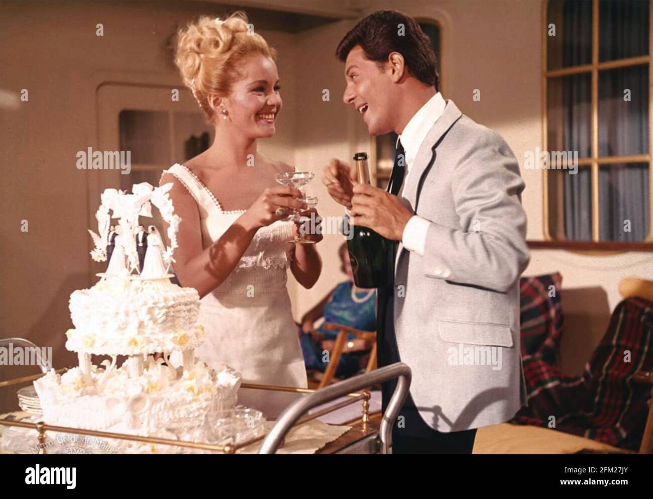 I'LL TAKE SWEDEN 1965 United Artists Film mit Tuesday Weld Und Frankie Avalon Stockfoto