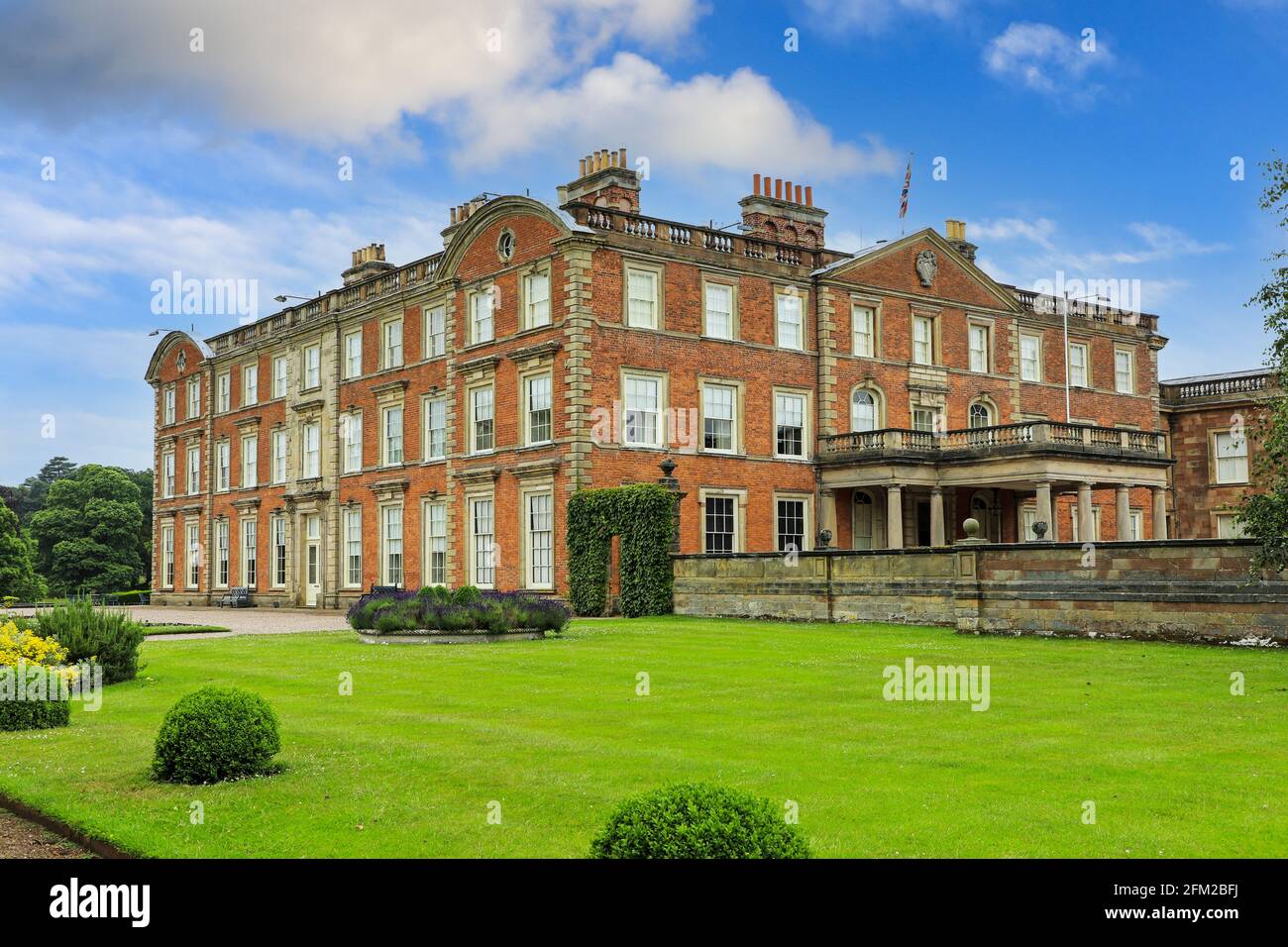 Weston Hall, Weston Park, Weston-under-Lizard, in der Nähe von Shifnal, Staffordshire, England, Großbritannien. Stockfoto