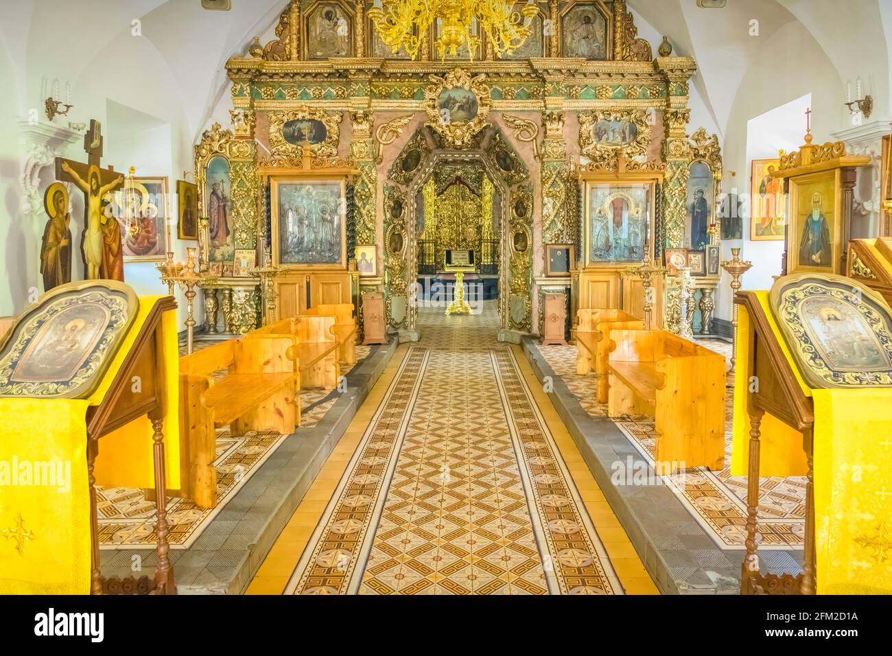 Krippenkirche oder Stroganow-Kirche Nischni Nowgorod, Russland Stockfoto