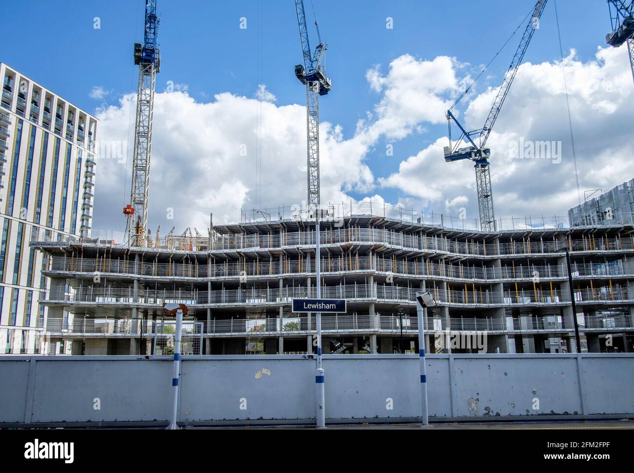 Lewisham Gateway, Phase-2-Bau, London, Großbritannien. Stockfoto