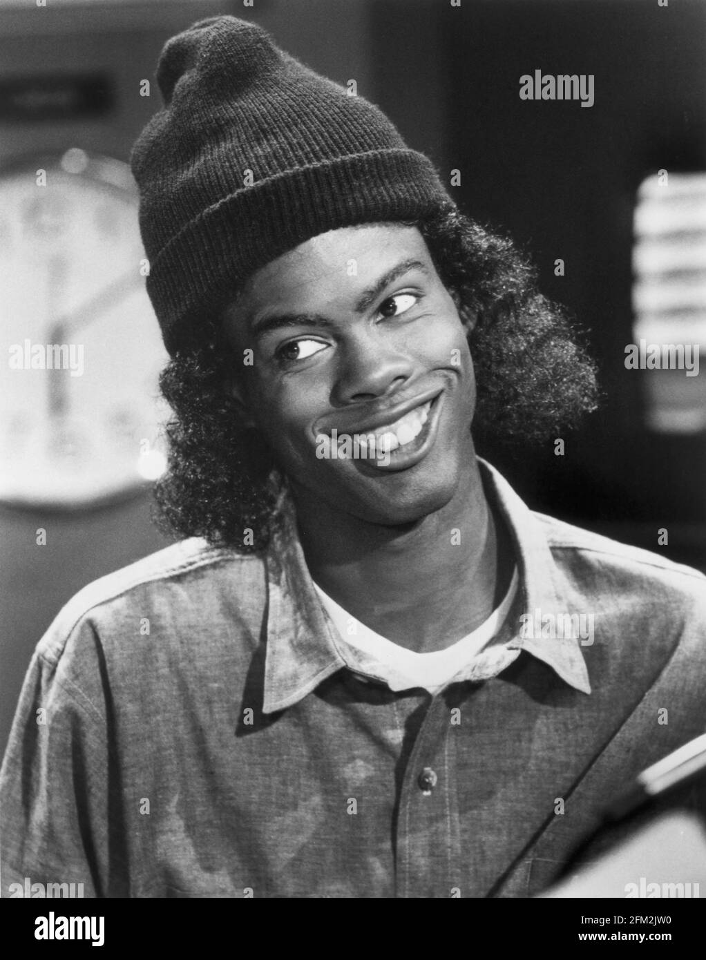 Chris Rock, Head and Shoulders Publicity Portrait for the Film, „CB4“, Universal Picters, 1992 Stockfoto