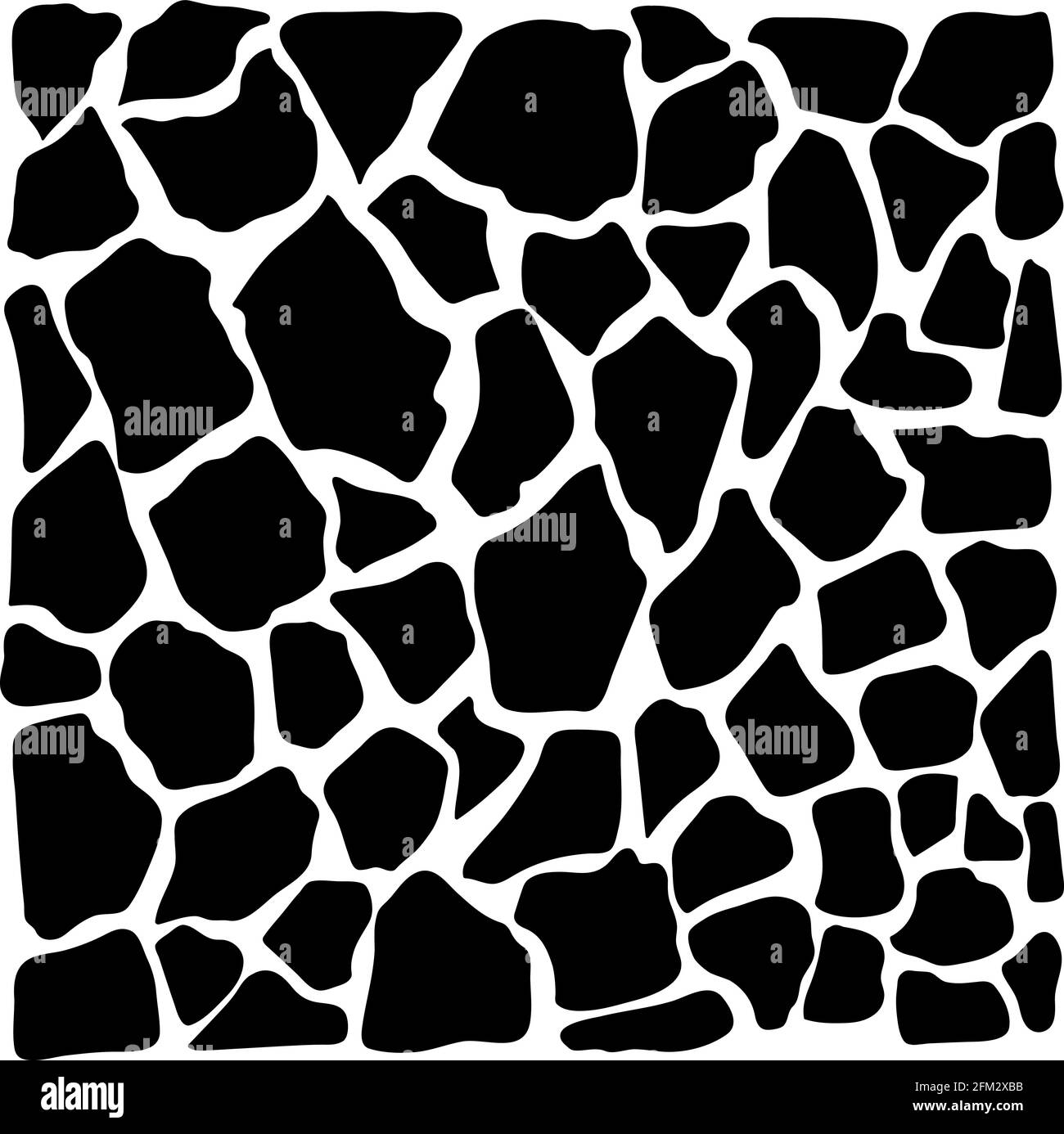 Abstraktes geometrisches Muster auf der Haut einer Giraffe Stock Vektor