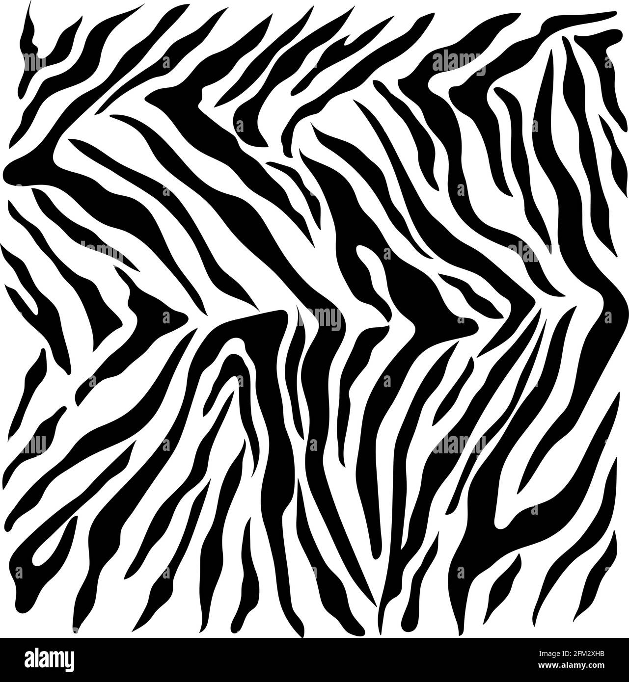 Abstraktes geometrisches Muster auf der Haut eines Tigers Stock Vektor