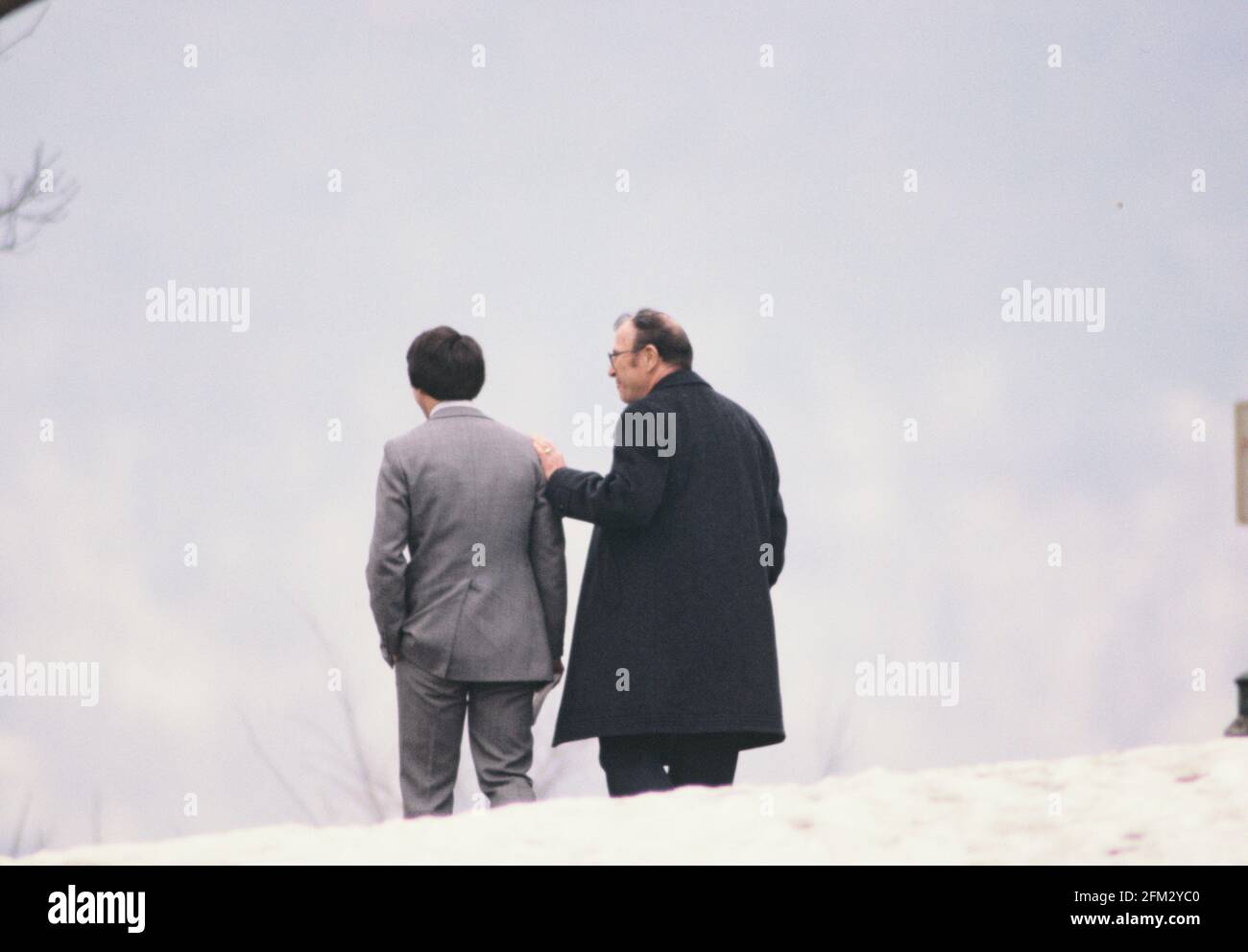 Geiselfamilien vereinen sich am West Point. Im Februar 1981 Foto von Dennis Brack. Bb77 Stockfoto