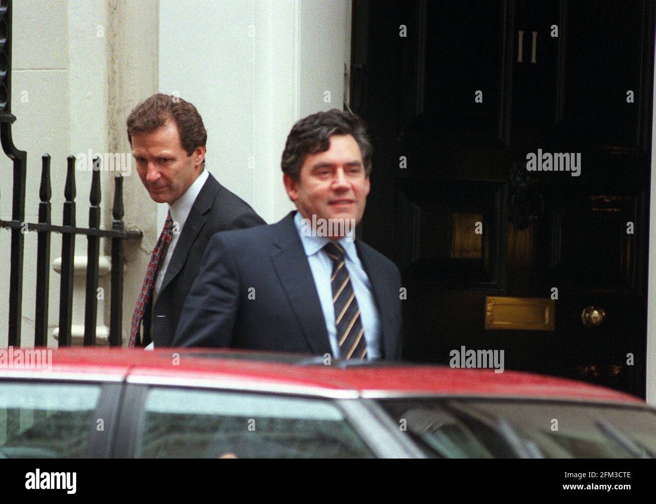 Gordon Brown MP Schatzkanzler September 2000 verlassen Downing Street Stockfoto
